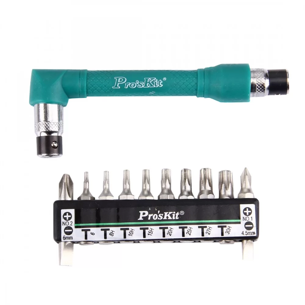 Picture of Proskit 1PK-212H 10 in 1 Twin Wrench L Shaped Driver Set