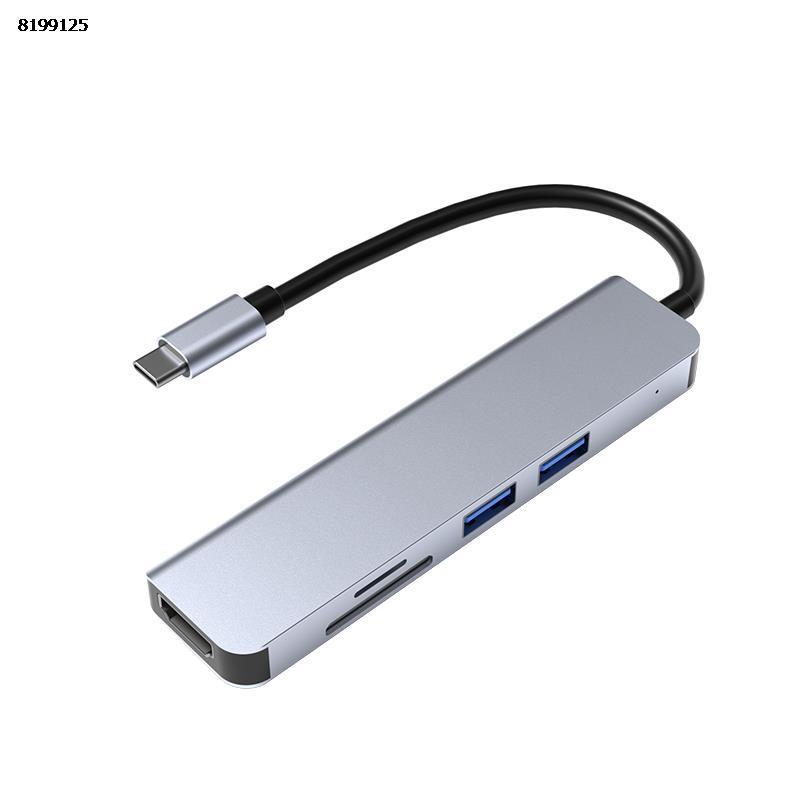 Picture of 多功能拓展坞 笔记本五合一usb3.0接口 铝合金type-c扩展坞