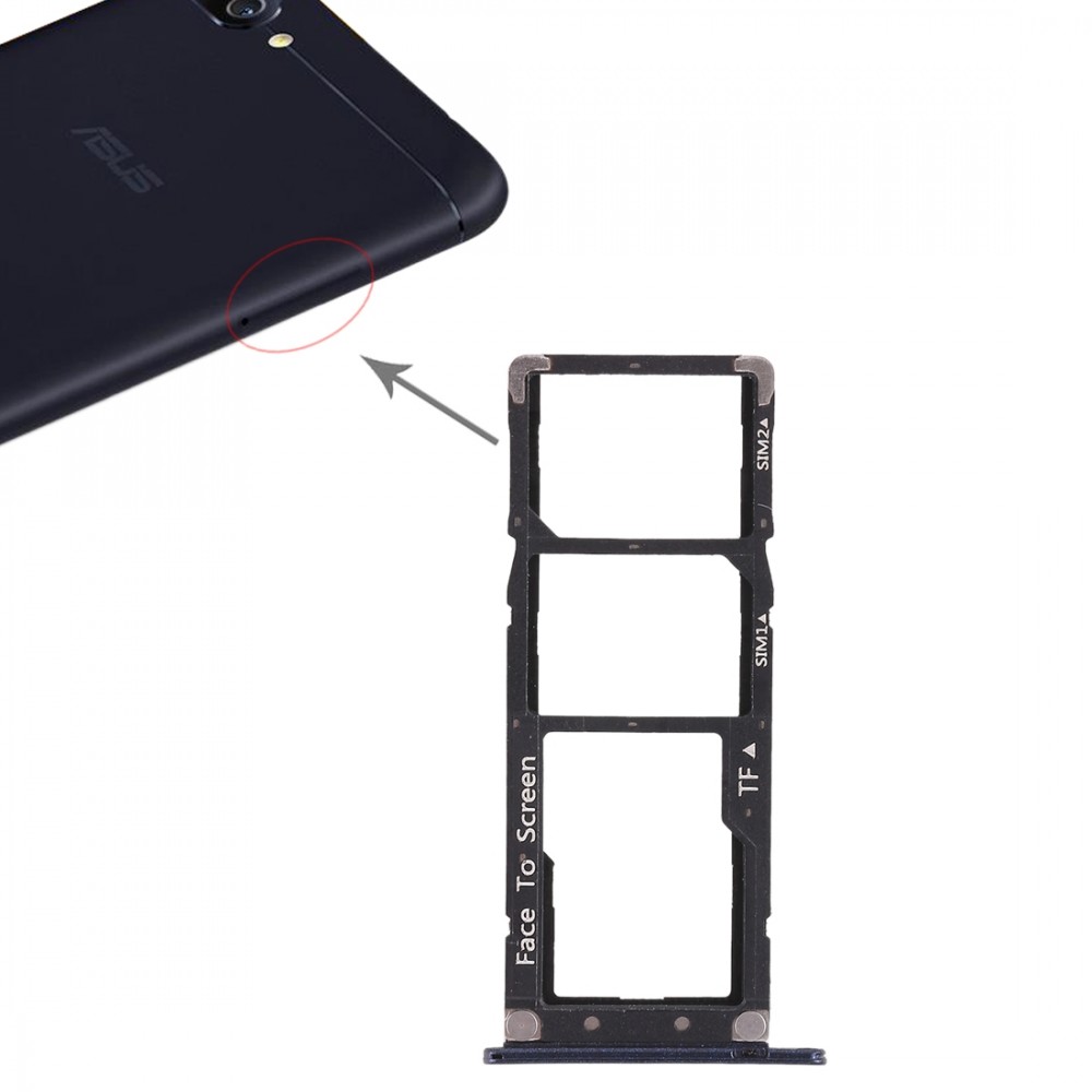 Picture of 2 SIM Card Tray + Micro SD Card Tray for Asus ZenFone 4 Max ZC520KL (Blue)