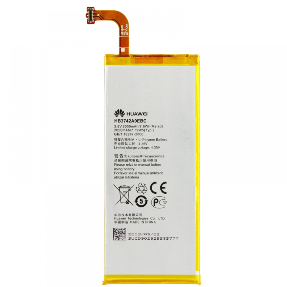 2000mAh Replacement Battery for Huawei Ascend P6(Gold) Huawei Replacement Parts Huawei Ascend P6