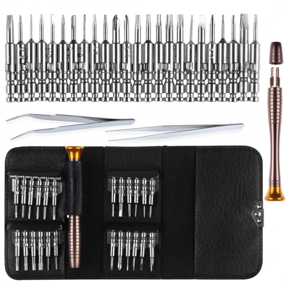 Picture of 27 in 1 Magnetic Suction Portable Wallet Type Screw Driver Set Mobile Phone Tablet Maintenance Tool