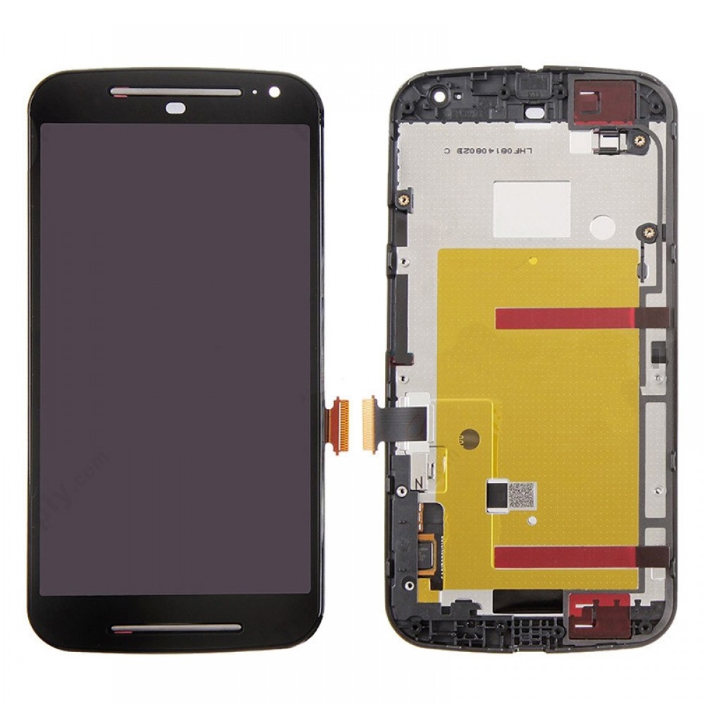 3 in 1 (LCD + Frame + Touch Pad) Digitizer Assembly for Motorola Moto G2(Black) Other Replacement Parts Motorola Moto G2