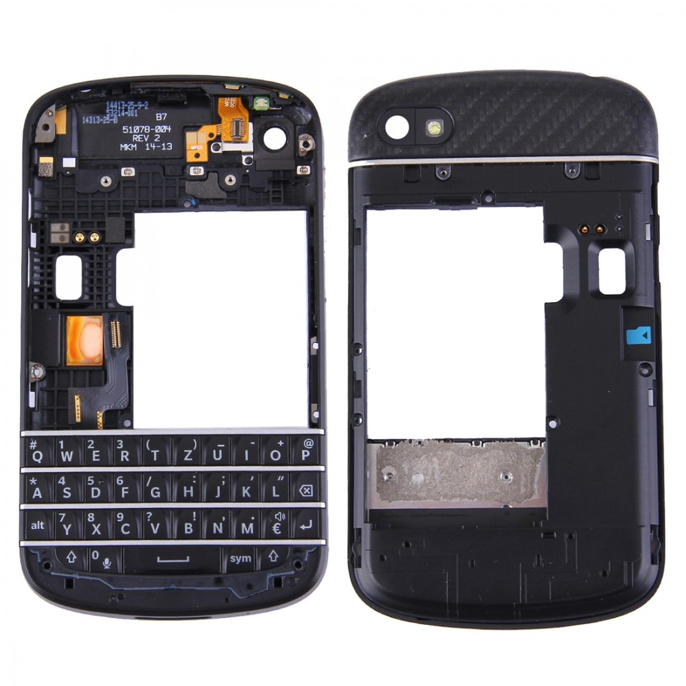 3 in 1 for BlackBerry Q10 (Keyboard + Middle Frame Bezel + Back Plate Housing Camera Lens Panel) Full Assembly Housing Cover  BlackBerry Q10