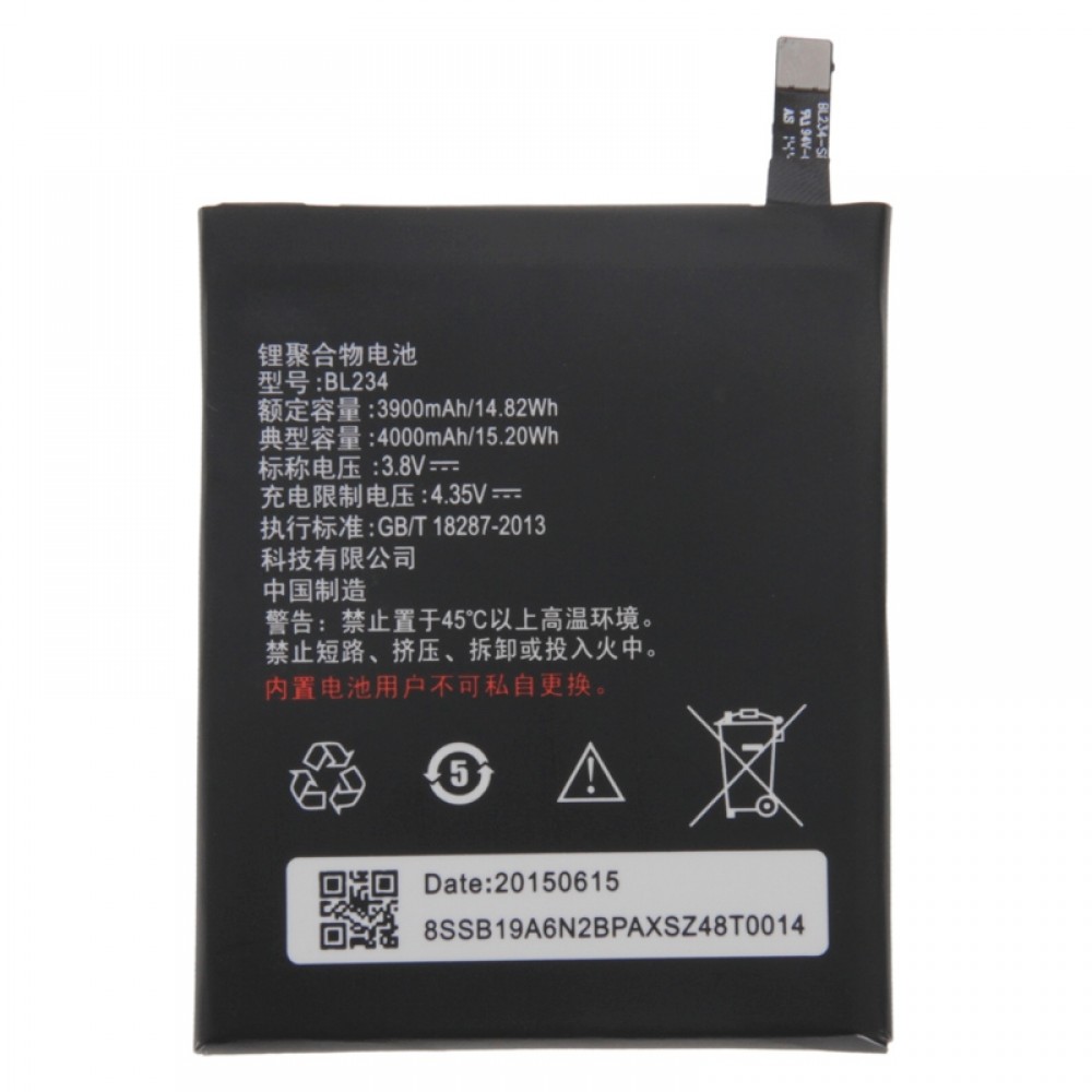 BL234 Rechargeable Li-Polymer Battery for Lenovo P70 / P70t Other Replacement Parts Lenovo P70