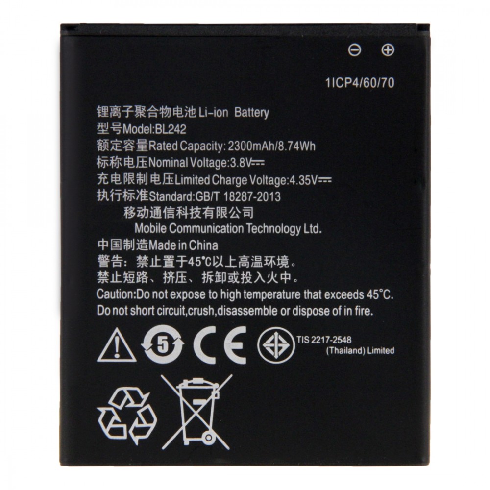 BL242 2300mAh Rechargeable Li-ion Battery for Lenovo Lemon K3 Other Replacement Parts Lenovo Lemon K3