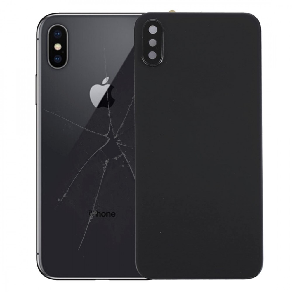 Back Cover with Adhesive for iPhone X(Black) iPhone Replacement Parts Apple iPhone X