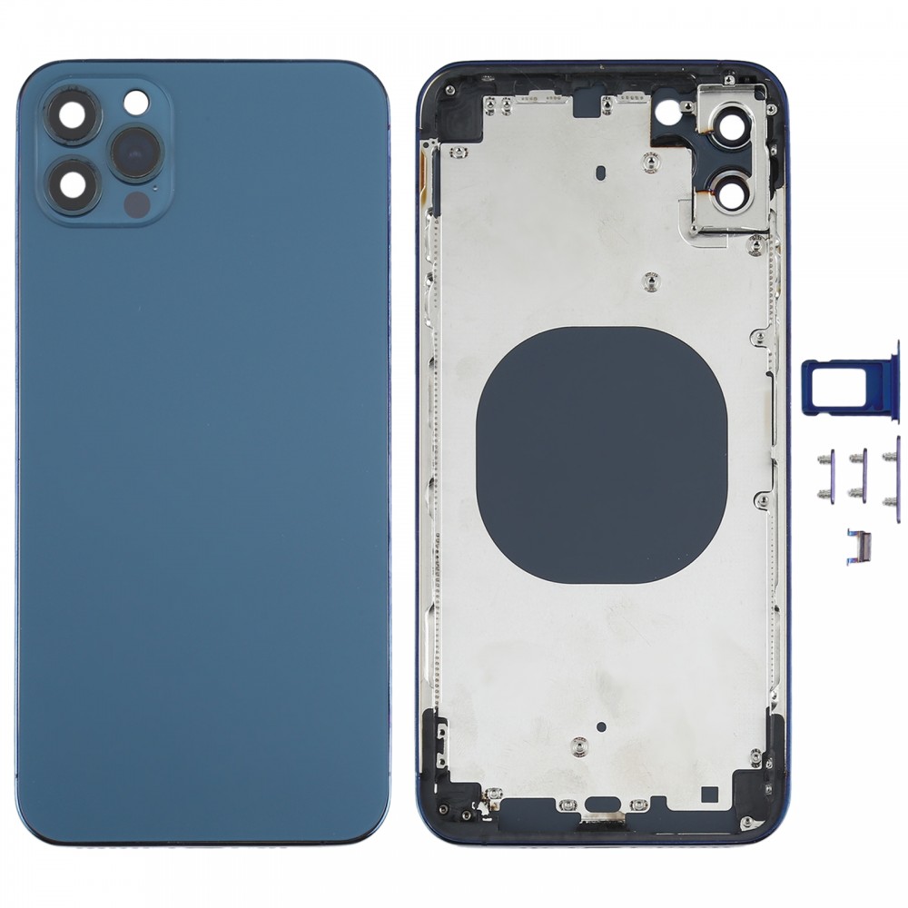 Back Housing Cover with Appearance Imitation of iP12 Pro Max for iPhone XS Max(Blue) iPhone Replacement Parts Apple iPhone XS Max