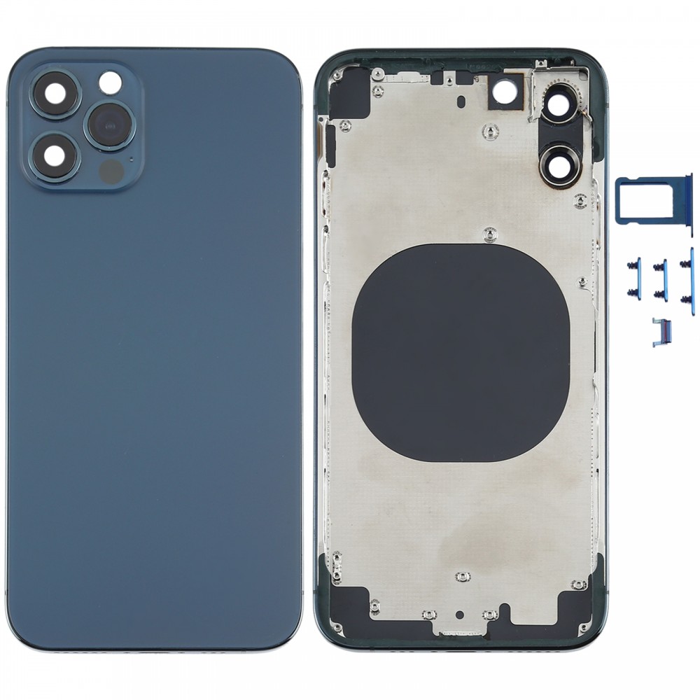 Back Housing Cover with Appearance Imitation of iP12 for iPhone X(Blue) iPhone Replacement Parts Apple iPhone X