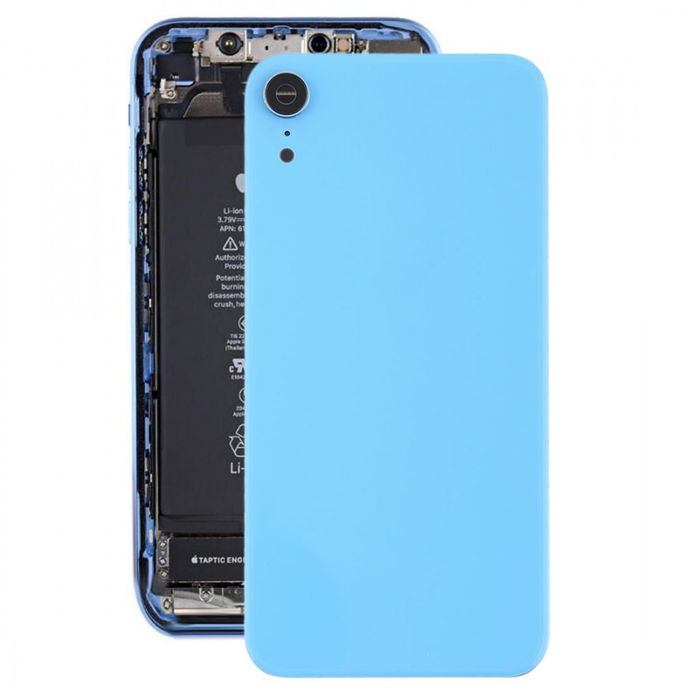 Battery Back Cover with Back Camera Bezel & Lens & Adhesive  for iPhone XR(Blue) iPhone Replacement Parts Apple iPhone XR