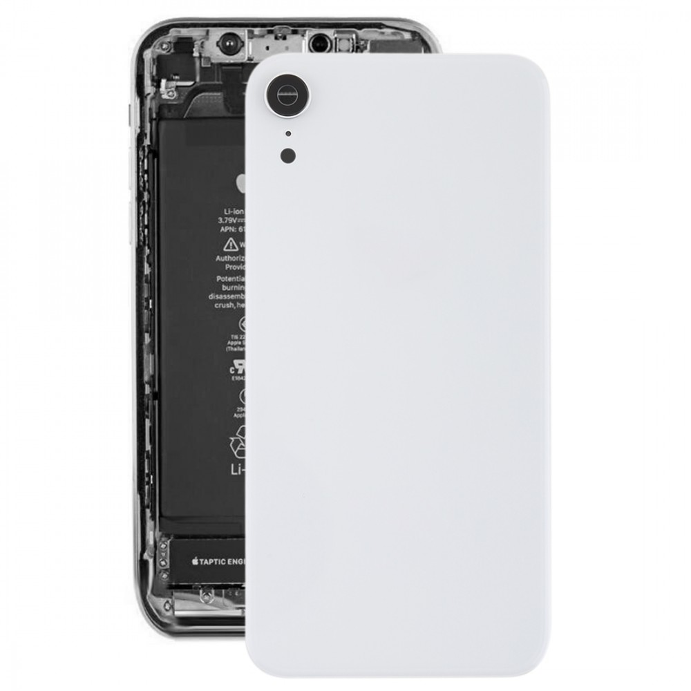 Battery Back Cover with Back Camera Bezel & Lens & Adhesive  for iPhone XR(White) iPhone Replacement Parts Apple iPhone XR