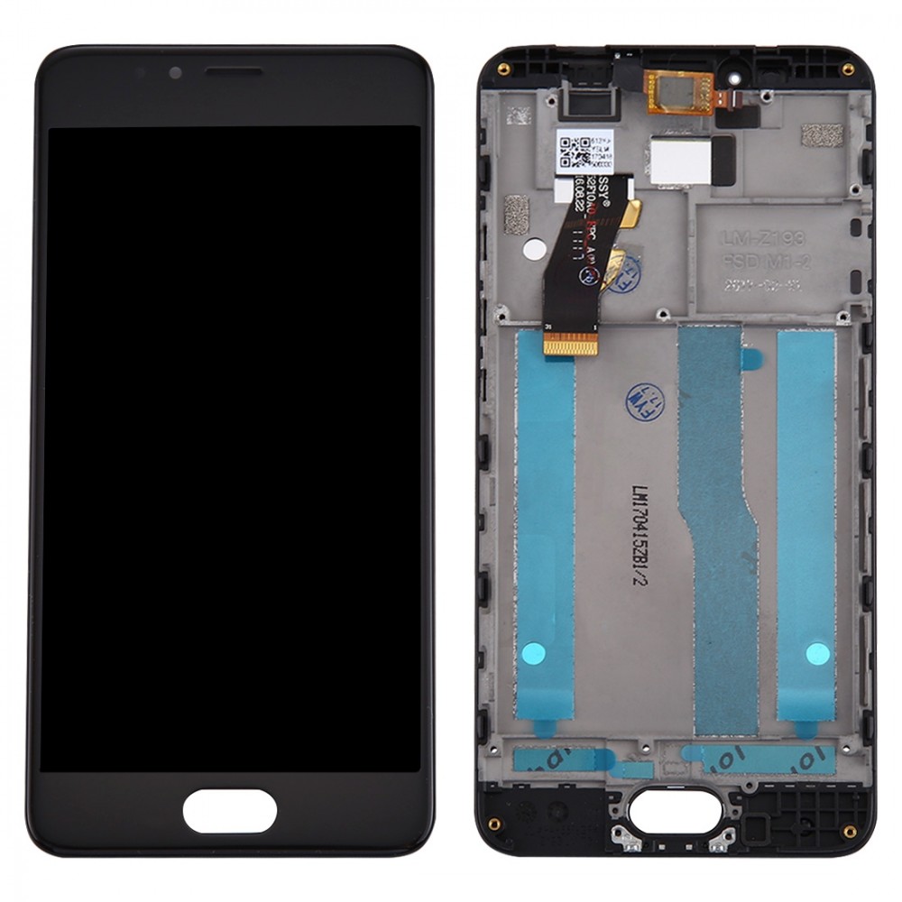 For Meizu M5s / Meilan 5s LCD Screen and Digitizer Full Assembly with Frame(Black) Meizu Replacement Parts Meizu M5s