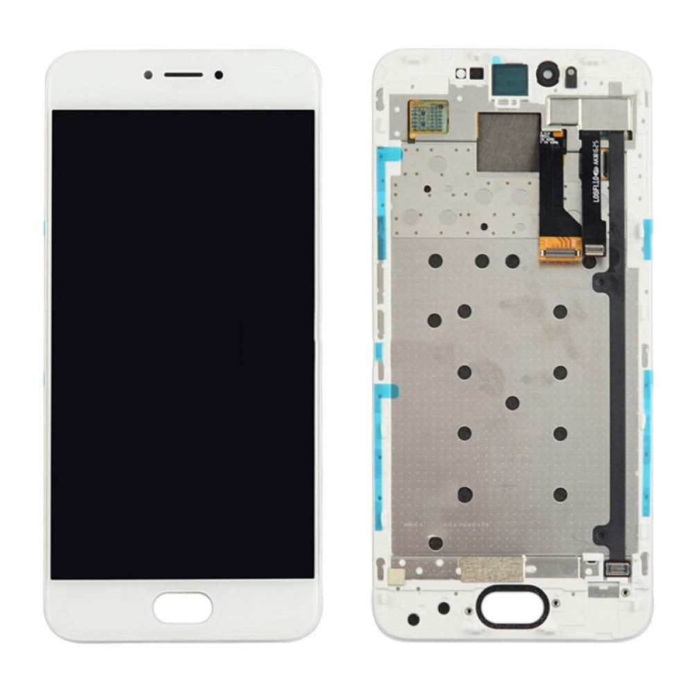 For Meizu Pro 6 LCD Screen and Digitizer Full Assembly with Frame(White) Meizu Replacement Parts Meizu Pro 6