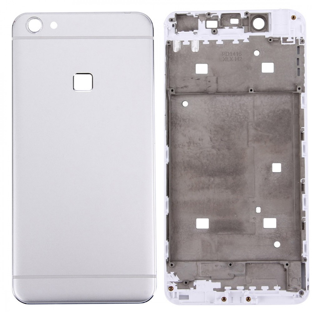 For Vivo X6 Battery Back Cover + Front Housing LCD Frame Bezel Plate(Silver) Vivo Replacement Parts Vivo X6