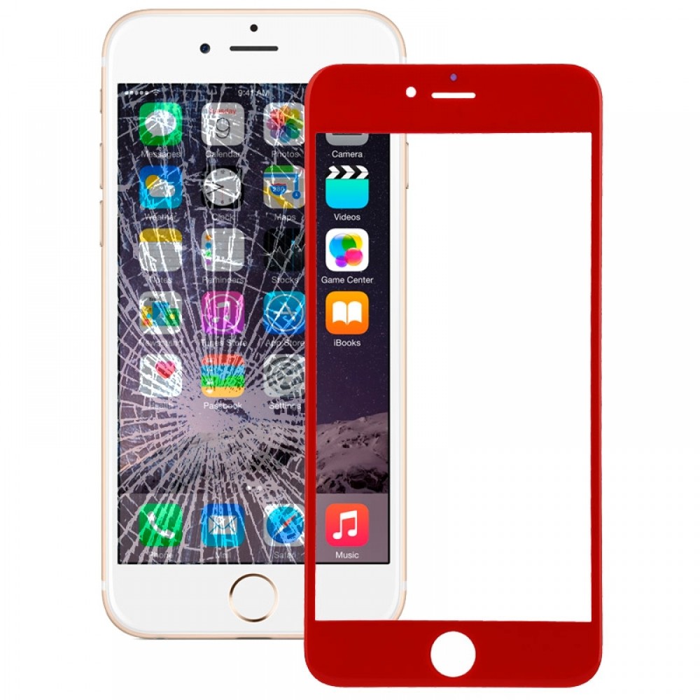 Front Screen Outer Glass Lens for iPhone 6 Plus(Red) iPhone Replacement Parts Apple iPhone 6 Plus