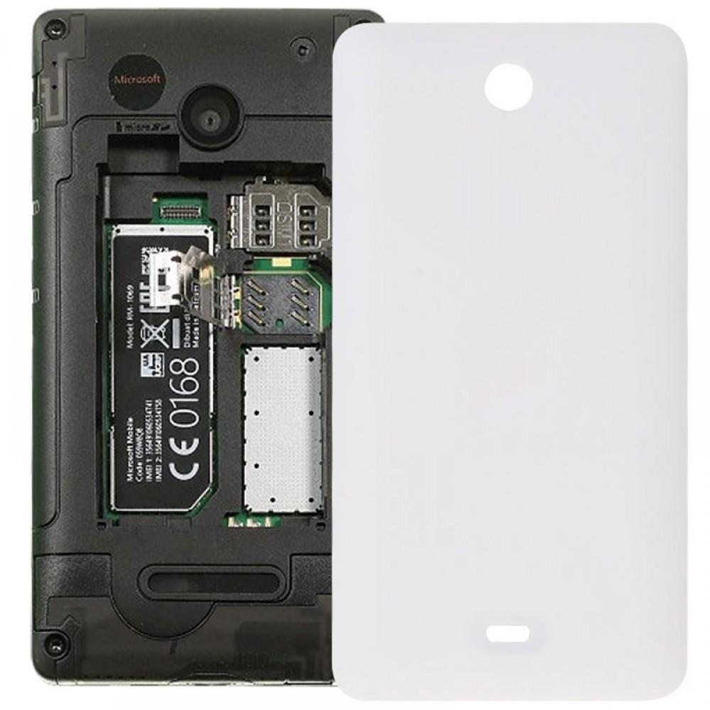 Frosted Battery Back Cover  for Microsoft Lumia 430(White) Other Replacement Parts Microsoft Lumia 430