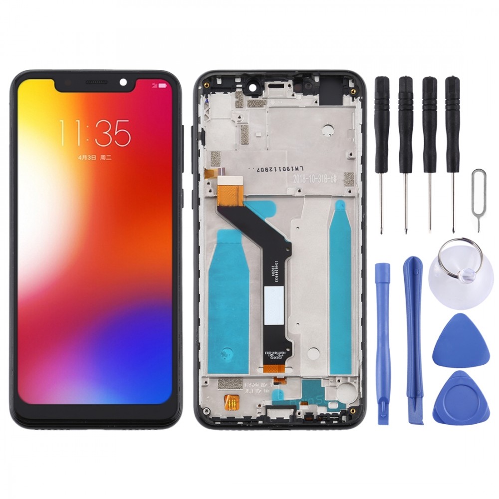 LCD Screen and Digitizer Full Assembly With Frame for Motorola Moto One (P30 Play) (Black) Other Replacement Parts Motorola One (P30 Play)