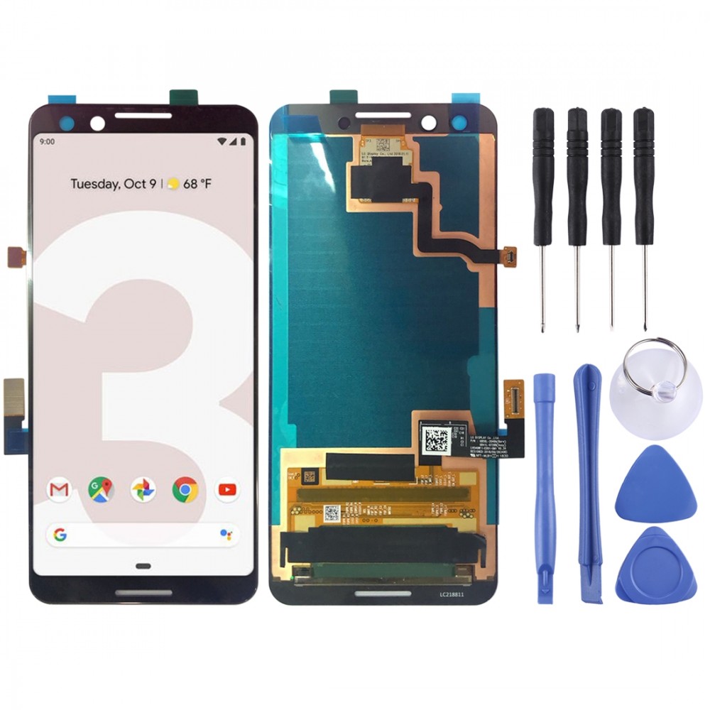 LCD Screen and Digitizer Full Assembly for Google Pixel 3 (Black)  Google Pixel 3