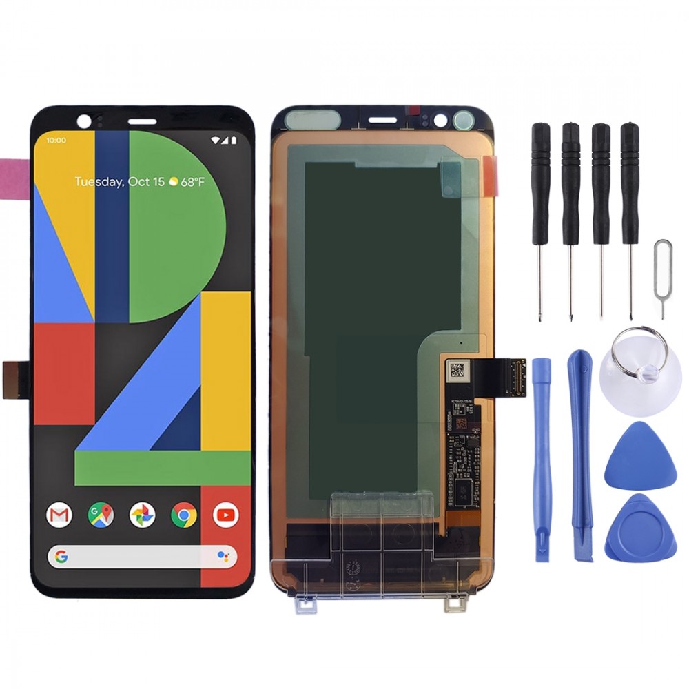 LCD Screen and Digitizer Full Assembly for Google Pixel 4 (Black)  Google Pixel 4