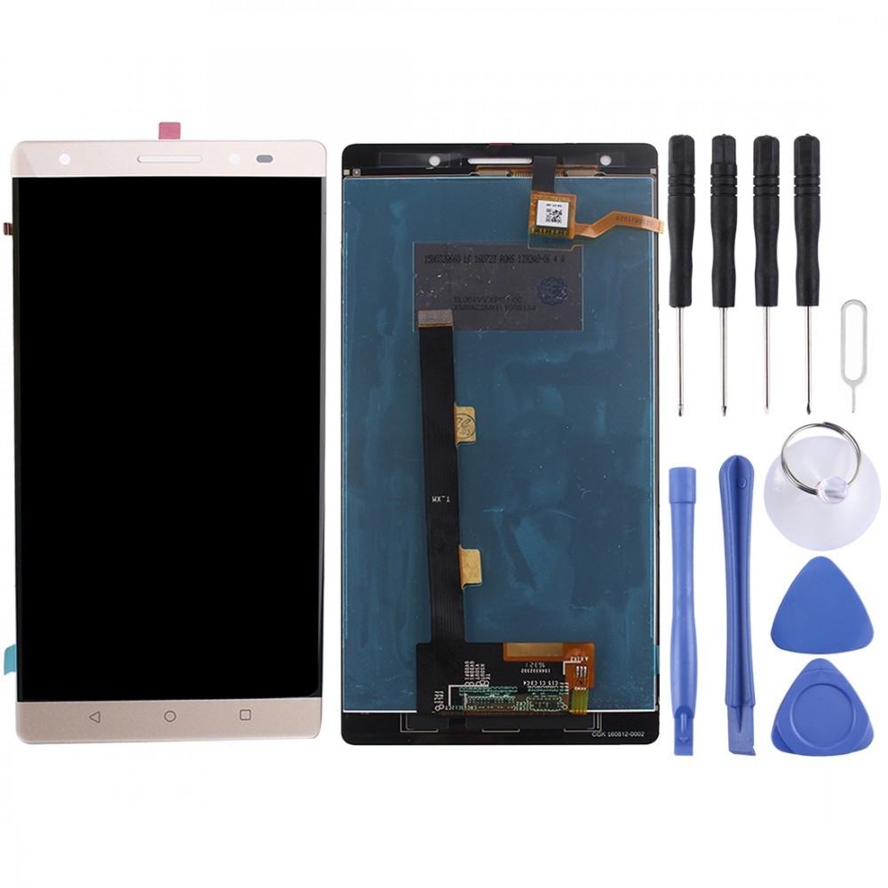 LCD Screen and Digitizer Full Assembly for Lenovo Phab 2 Plus(Gold) Other Replacement Parts Lenovo Phab2 Plus