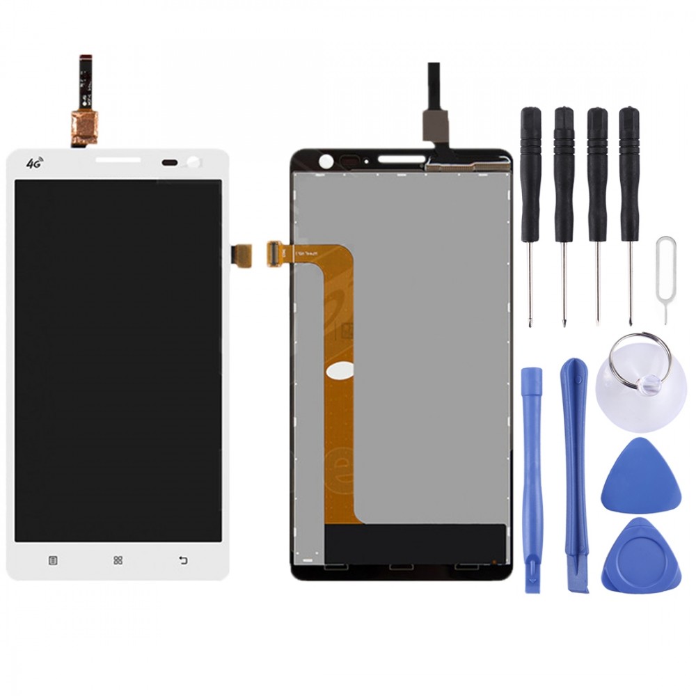 LCD Screen and Digitizer Full Assembly for Lenovo S856 (White) Other Replacement Parts Lenovo S856