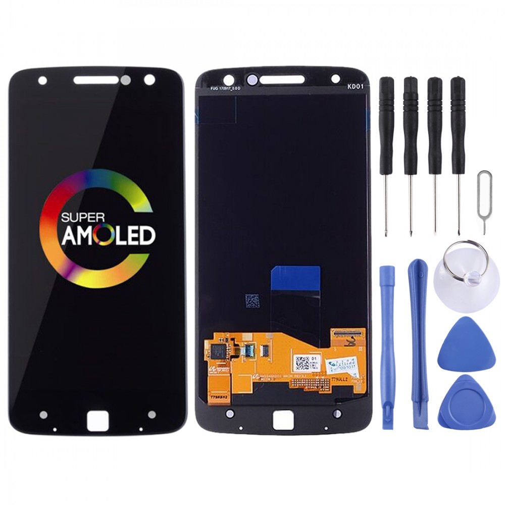 LCD Screen and Digitizer Full Assembly for Motorola Moto Z Droid XT1650-01 XT1650-03(Black) Other Replacement Parts Motorola Moto Z Droid