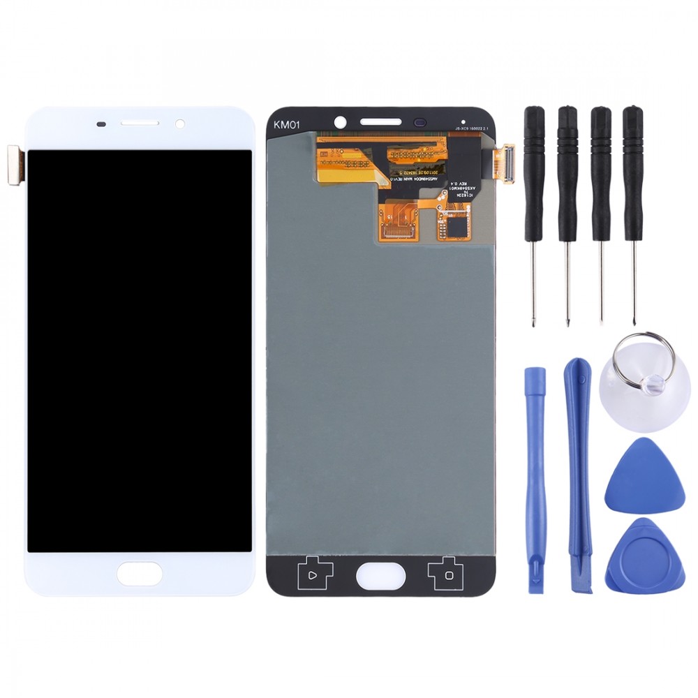 LCD Screen and Digitizer Full Assembly for OPPO R9(White) Oppo Replacement Parts Oppo R9