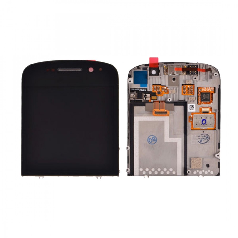 LCD Screen and Digitizer Full Assembly with Frame for BlackBerry Q10(Black)  BlackBerry Q10