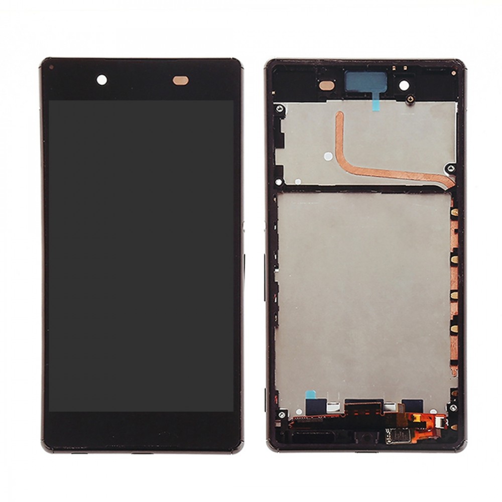 LCD Screen and Digitizer Full Assembly with Frame for Sony Xperia Z4(Black) Sony Replacement Parts Sony Xperia Z4