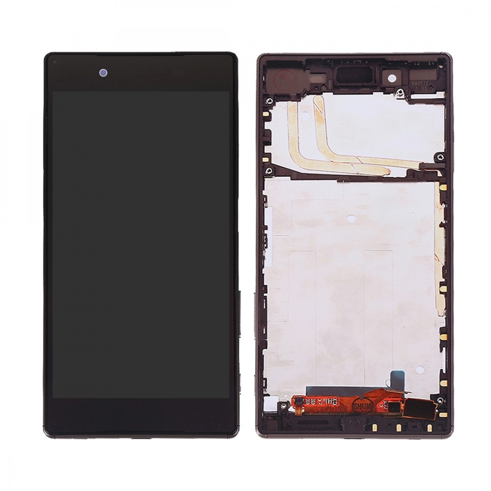 LCD Screen and Digitizer Full Assembly with Frame for Sony Xperia Z5(Black) Sony Replacement Parts Sony Xperia Z5