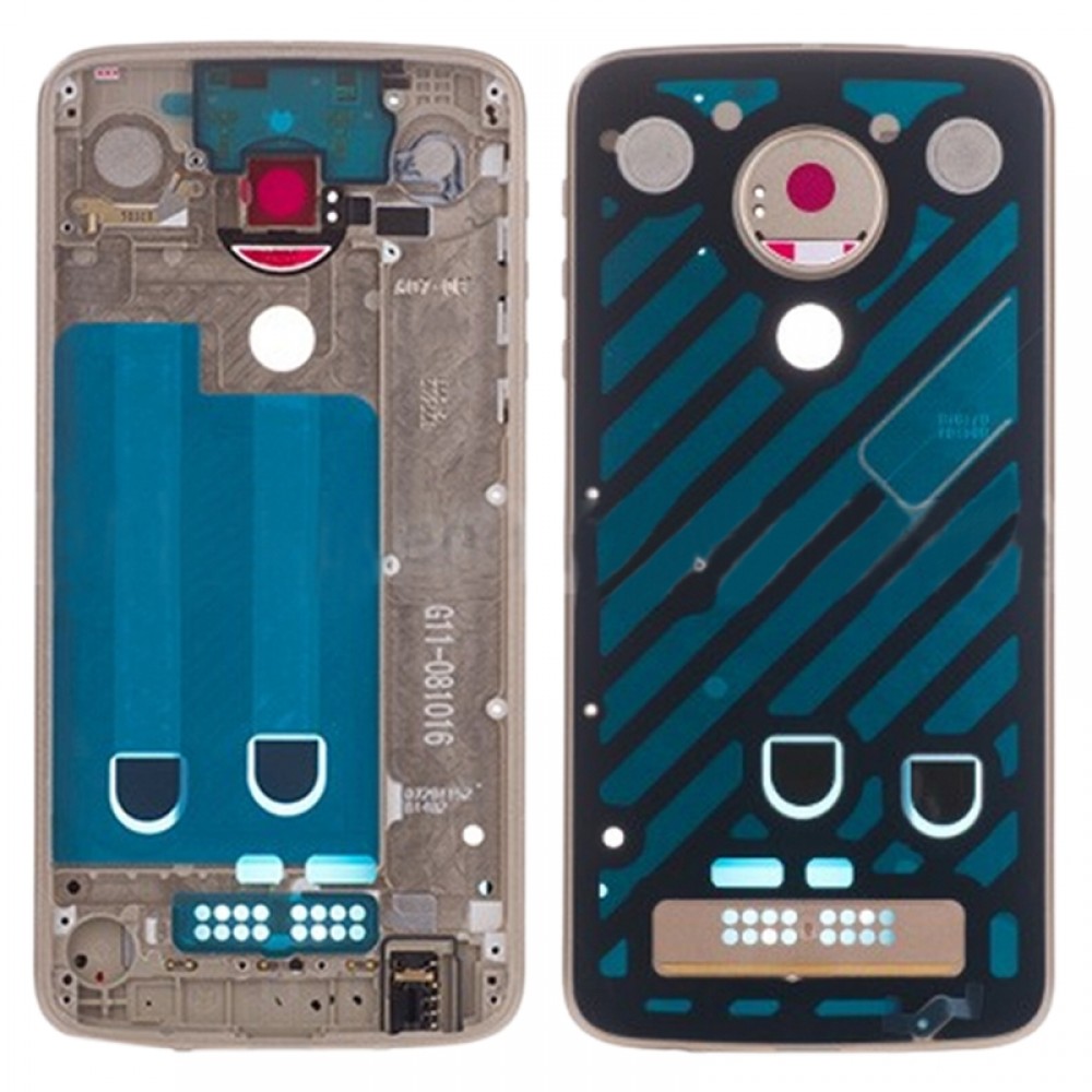 Middle Frame Bezel Plate for Motorola Moto Z Play XT1635(Gold) Other Replacement Parts Motorola Moto Z Play