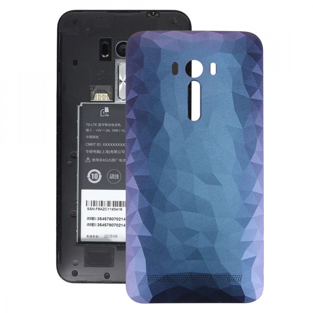 Original Crystal Diamond Version Back Battery Cover for Asus Zenfone Selfie / ZD551KL (Dark Blue) Asus Replacement Parts Asus Zenfone Selfie