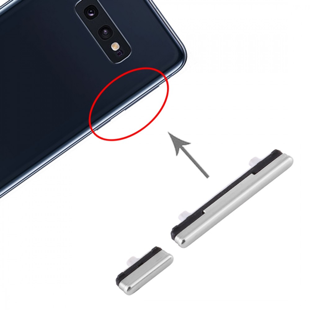 Power Button and Volume Control Button for Samsung Galaxy S10e (Silver)  Samsung Galaxy S10e