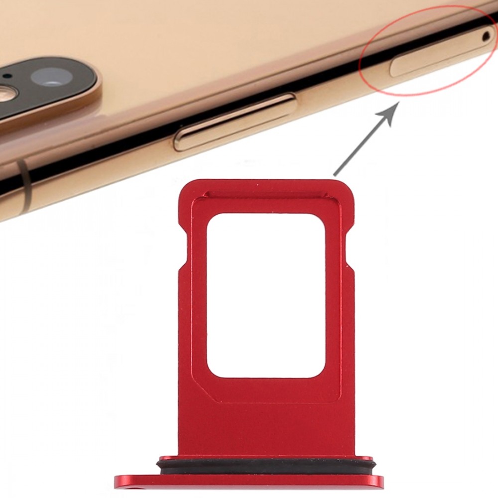 SIM Card Tray for iPhone XR (Single SIM Card)(Red) iPhone Replacement Parts Apple iPhone XR