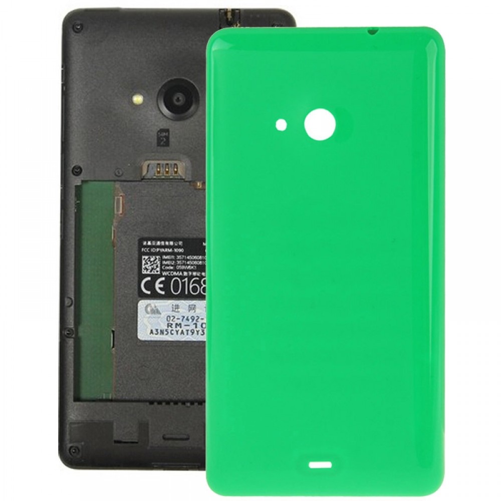 Smooth Surface Plastic Back Housing Cover  for Microsoft Lumia 535(Green) Other Replacement Parts Microsoft Lumia 535