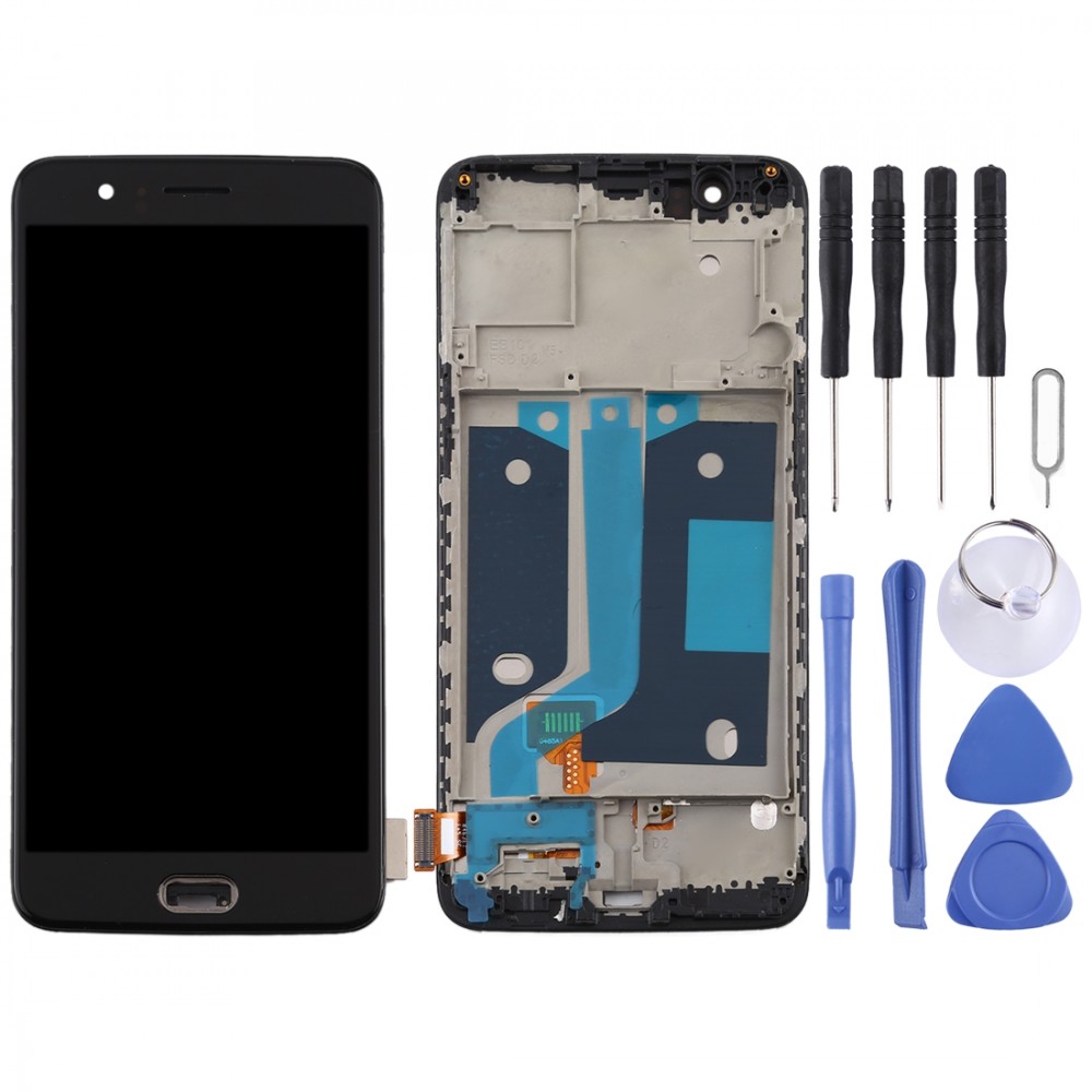 TFT Material LCD Screen and Digitizer Full Assembly with Frame for OnePlus 5 A5000 (Black) Other Replacement Parts OnePlus 5