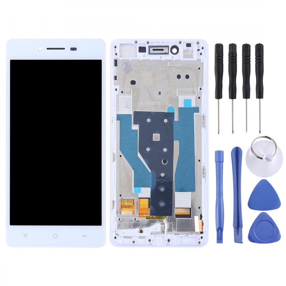 TFT Materials LCD Screen and Digitizer Full Assembly with Frame for OPPO R7(White) Oppo Replacement Parts Oppo R7