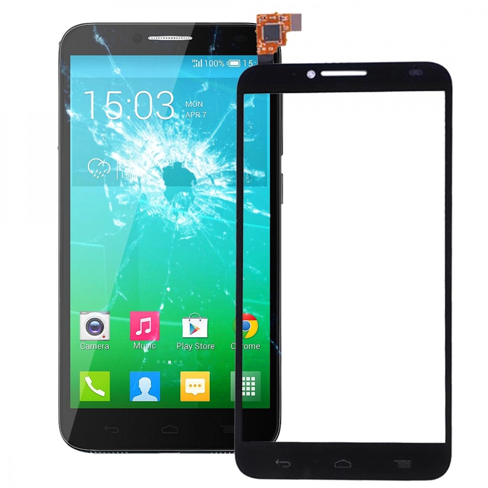 Touch Panel  for Alcatel One Touch Idol 2 / OT6037 / 6037 / 6037Y(Black)  Alcatel One Touch Idol 2