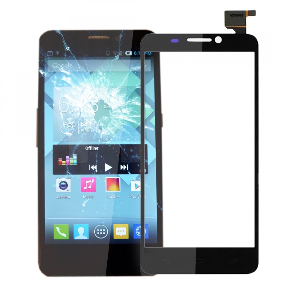 Touch Panel  for Alcatel one Touch Idol S / 6034 / OT6034(Black)  Alcatel One Touch Idol S