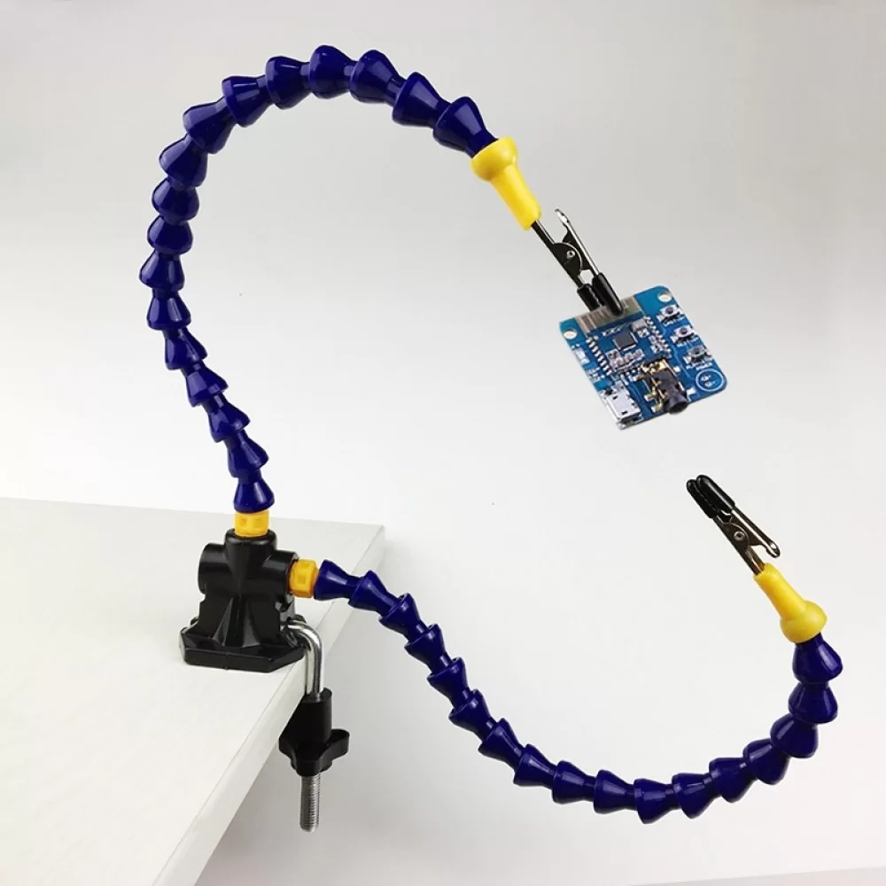 Picture of Universal Strange Plastics Base Soldering Station PCB Fixture with 2 Arms