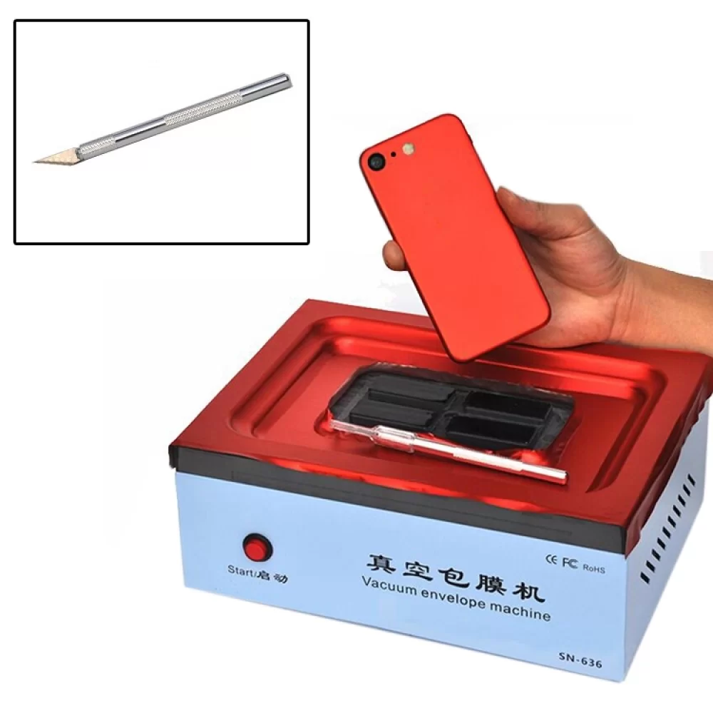 Picture of Vacuum Coating Machine Vacuum Envelope Machine DIY Back Cover Film Repair Tool for Smart Phones
