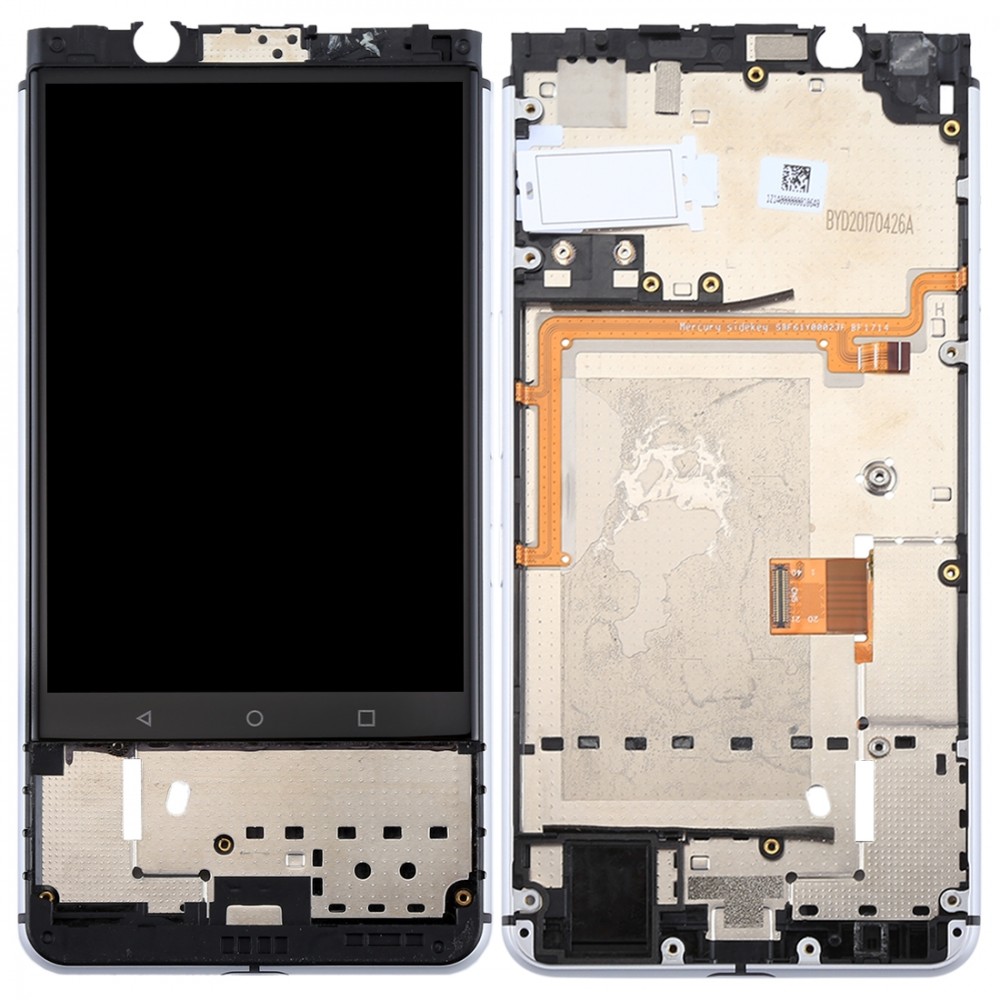 for BlackBerry Keyone LCD Screen and Digitizer Full Assembly with Frame(Silver)  BlackBerry Keyone