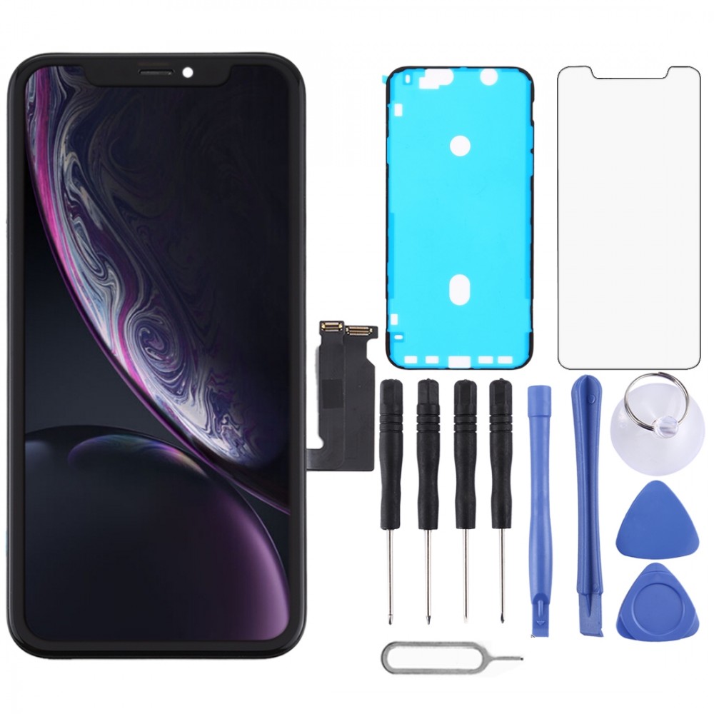 incell TFT Material LCD Screen and Digitizer Full Assembly for iPhone XR(Black) Oppo Replacement Parts Apple iPhone XR