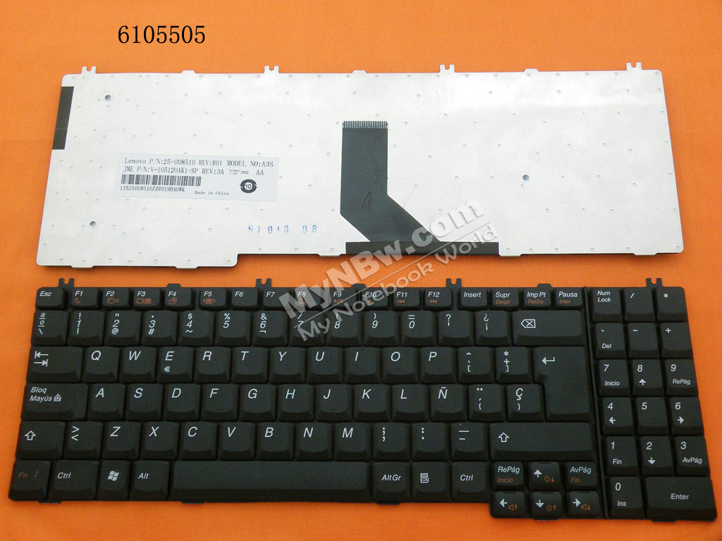 LENOVO G550 BLACK SP V-105120AK1-SP A3SJME Laptop Keyboard (OEM-B)