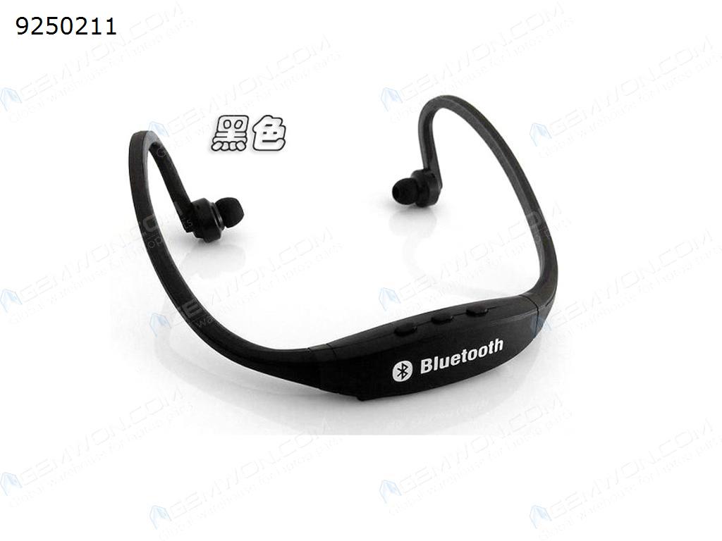 Bluetooth Headset Bluetooth V3.0: Support Calls + Music,Black Headset S9