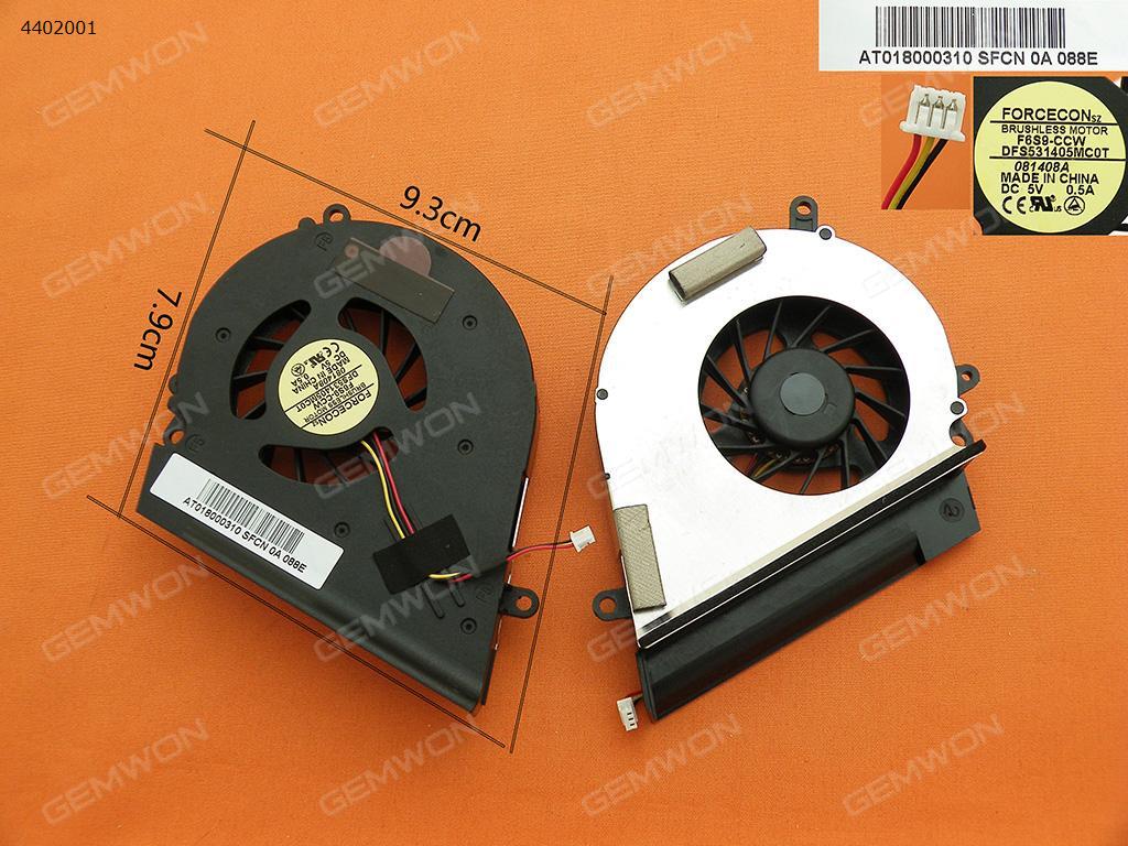 TOSHIBA Satellite A200 A205 A210 A215(For Intel,Integrated graphics,Original)/TOSHIBA Satellite L450 L450D L455 L455D Laptop Fan DFS531405MC0T  AB0805MX-HB3/BSB0705HC(DC5V 0.40A) AB0805MX-HB3(DC 5V 0.38A)   BSB0705HC-6M40