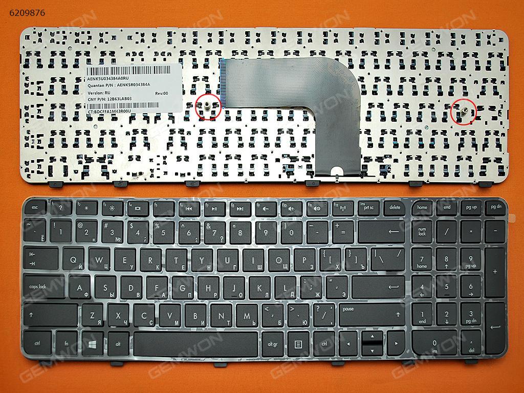 HP DV6-7000 GLOSSY FRAME BLACK (Win8,Without Foil,OEM) RU N/A Laptop Keyboard (OEM-A)