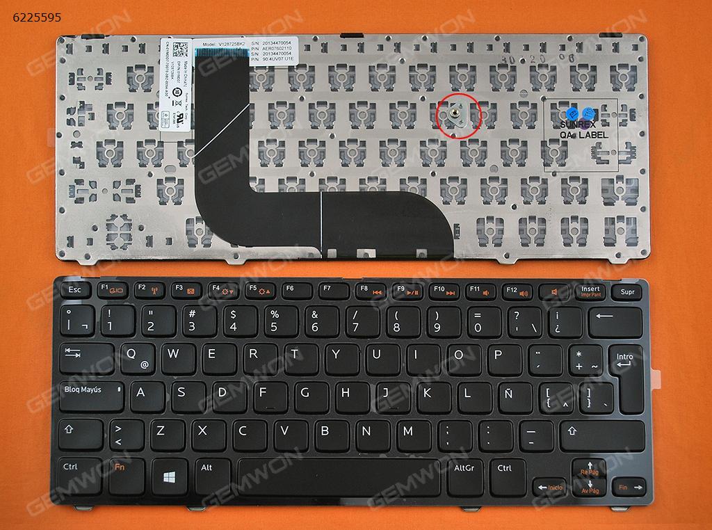 DELL 14Z-5423 14Z-3360 GLOSSY FRAME BLACK (Win8) LA N/A Laptop Keyboard (OEM-B)