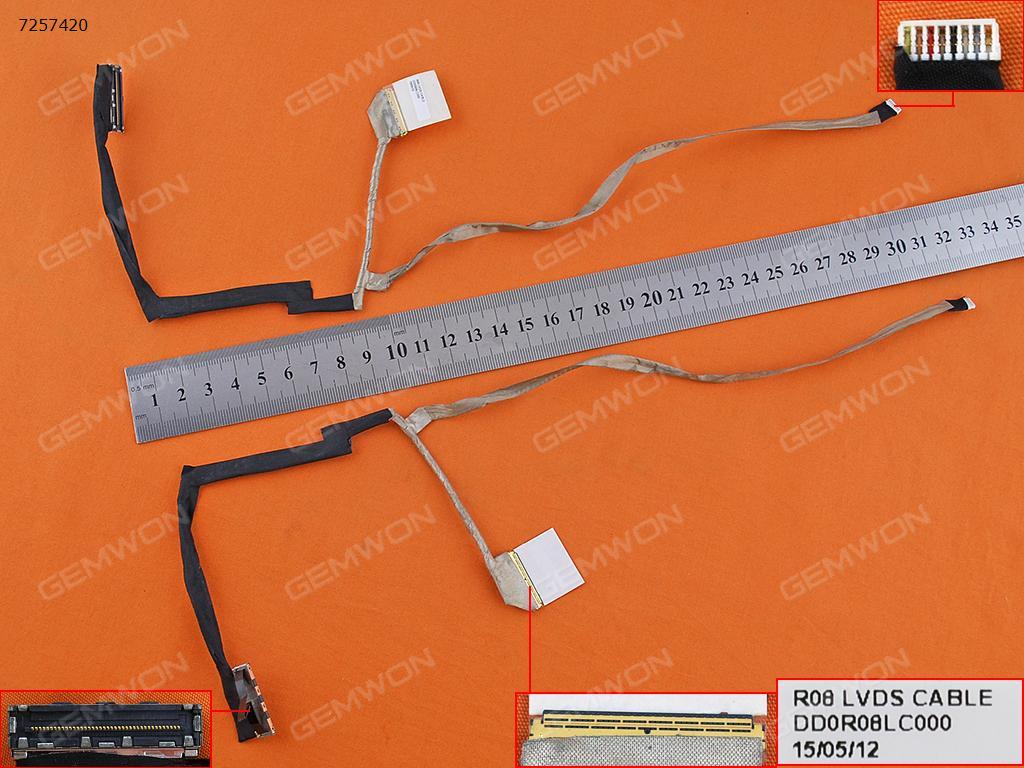 Dell Inspiron 14R 5420 7420 2518 9518 1528 1628,ORG LCD/LED Cable 0H58TK    DD0R08LC060     DD0R08LC100