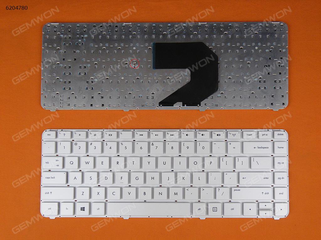 HP Pavilion G4-2000 WHITE(Without FRAME,Without foil,For Win8) US N/A Laptop Keyboard (OEM-B)