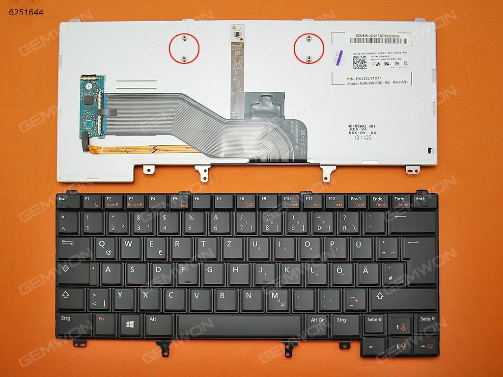 DELL Latitude E6420 E5420 E6220 E6320 E6430 BLACK (Without Point stick,Backlit,Win8 ) GR NSK-DVABV 07N3Y5 Laptop Keyboard (OEM-B)